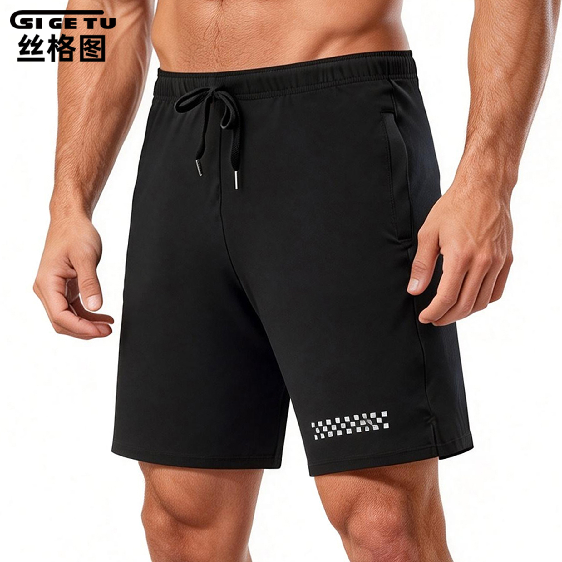 Sige Tu Cross-Border Sports Shorts Men's Summer High-Elastic Fitness Basketball Shorts Training Quick-Dry Running Beach Shorts