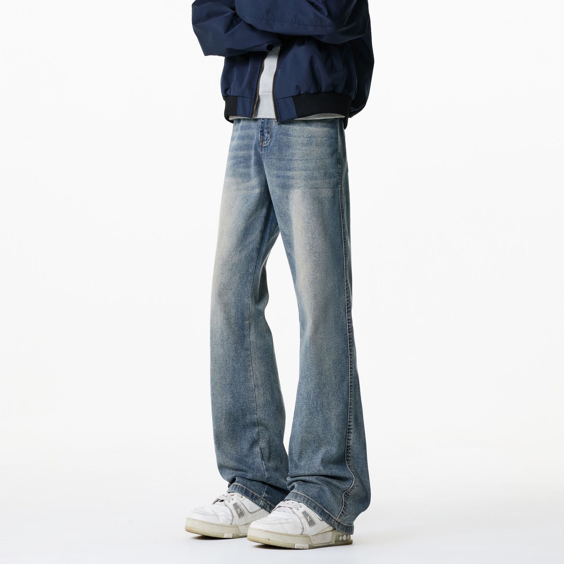 Men's Pants 2026 Spring American Retro New Style Jeans Men's Loose Straight Versatile Casual Pants Men
