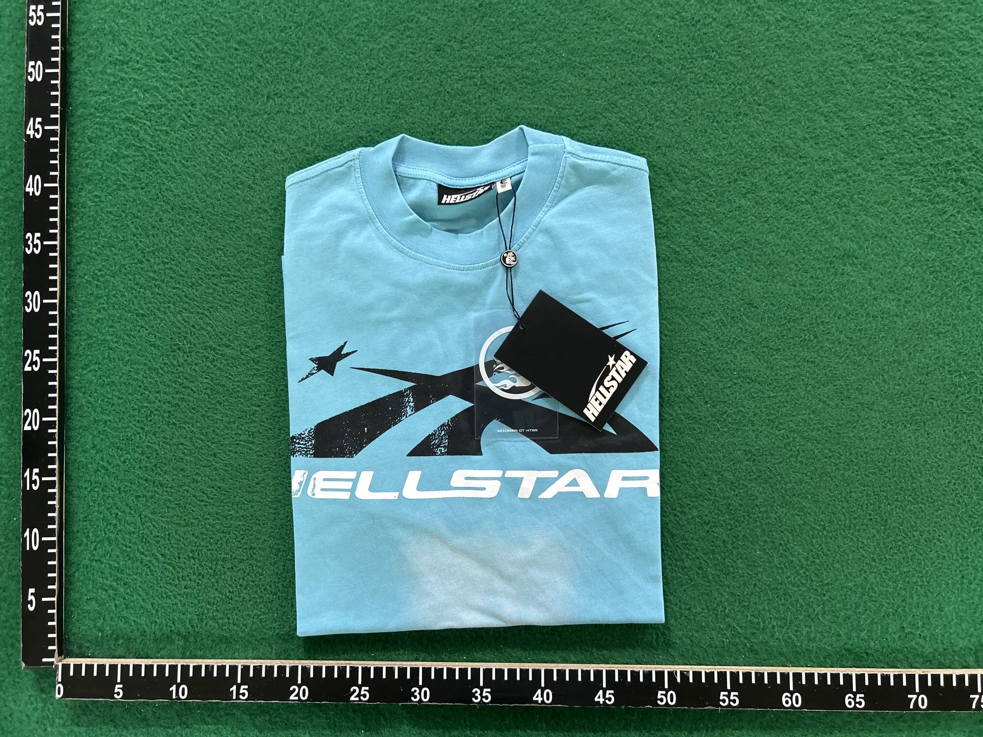 Beautiful Fashion Hell Star Ins Same Style Vintage Printed Top for Men and Women Casual Fashionable Pure Cotton Washable Short-Sleeved T-Shirt
