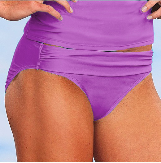 Shabbat Distinctive Pants Plus Large Size Split Matching Swimsuit Lined Bikini Triangle Swim Trunks for Women