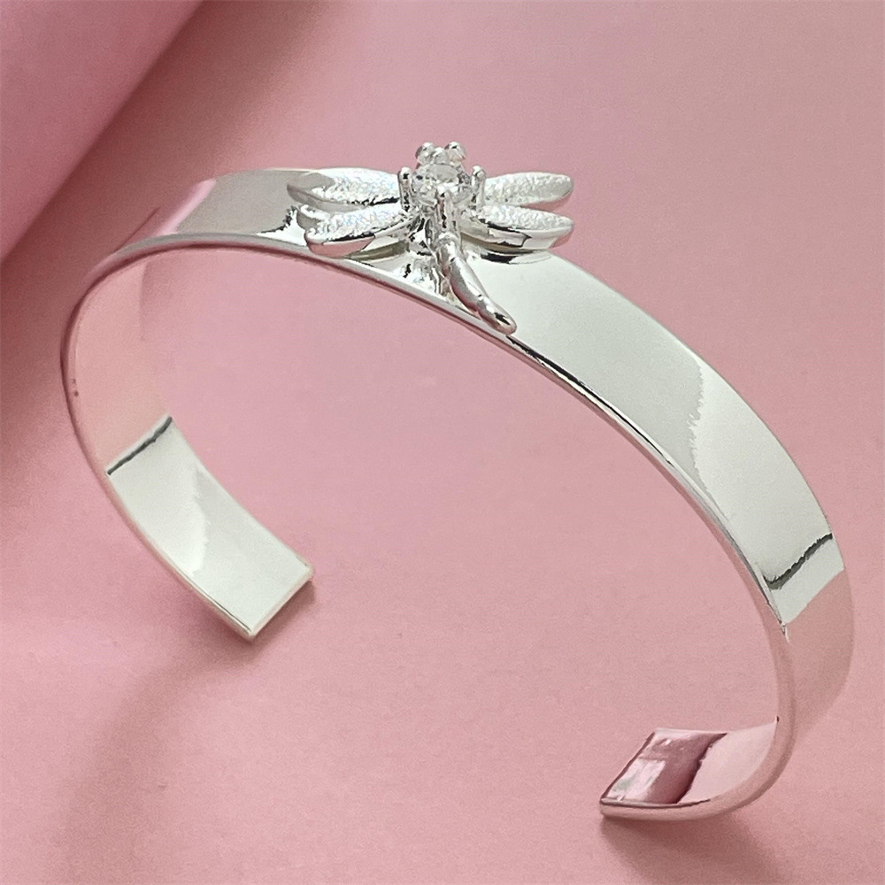 Foreign trade export silver-plated dragonfly bracelet net red popular in stock supply bracelet in stock wholesale
