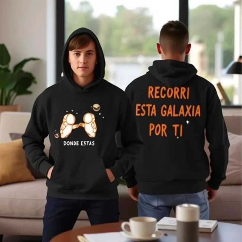 American Heavyweight Logo Print Hooded Hoodie Spring Autumn