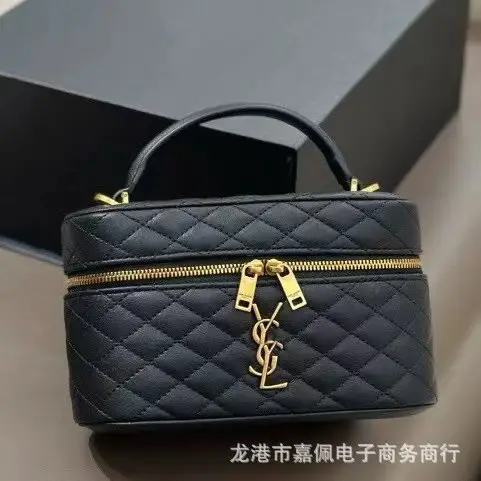 手提化妆盒子女包时尚欧美洋气纯色斜挎女包