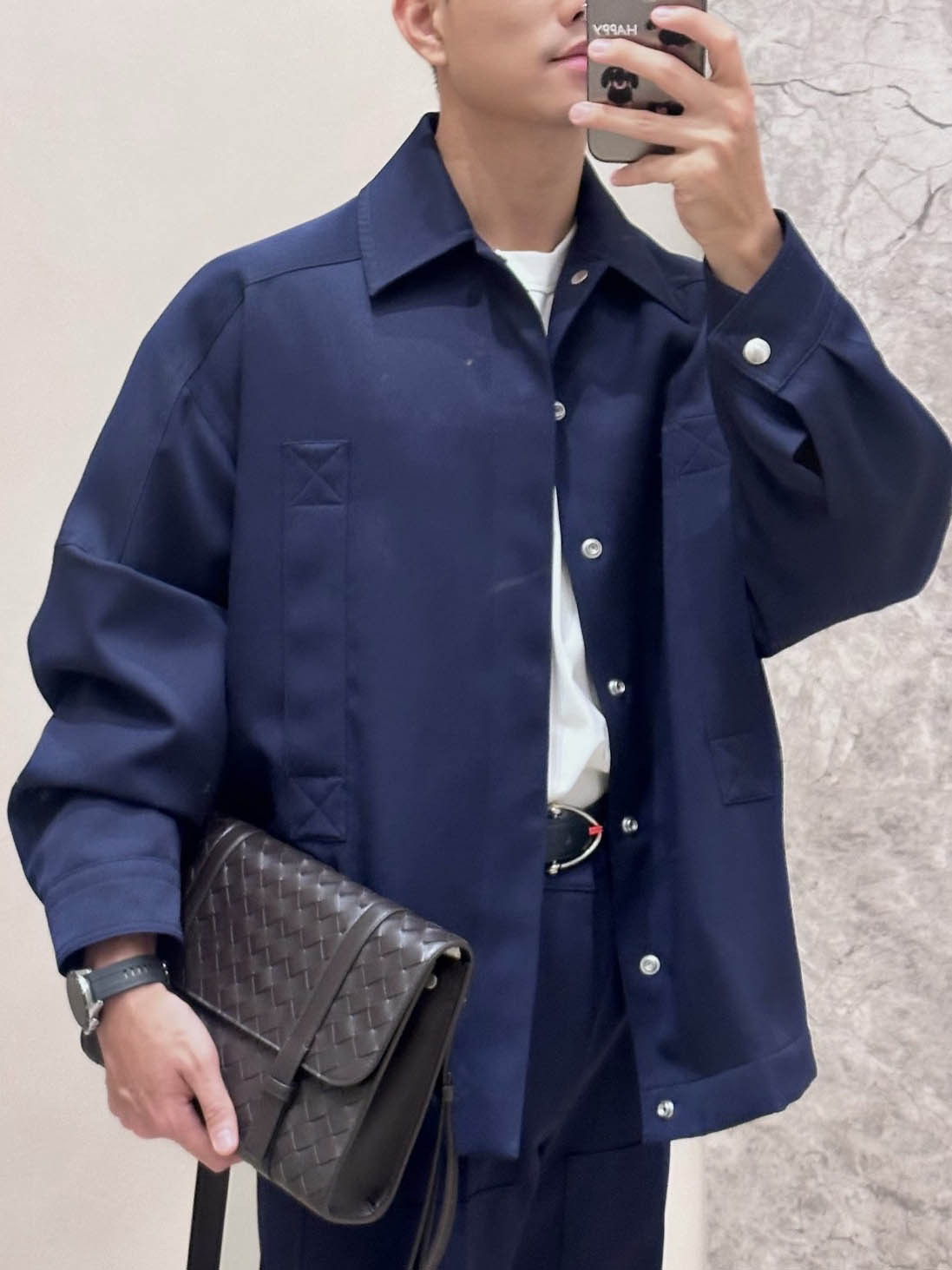 Cleanfit Trench Coat Jacket for Spring and Autumn with a Deconstructed Design, High-End Feel, Loose Fit, Turn-Down Collar, and Affordable Alternative to the Old Money Style