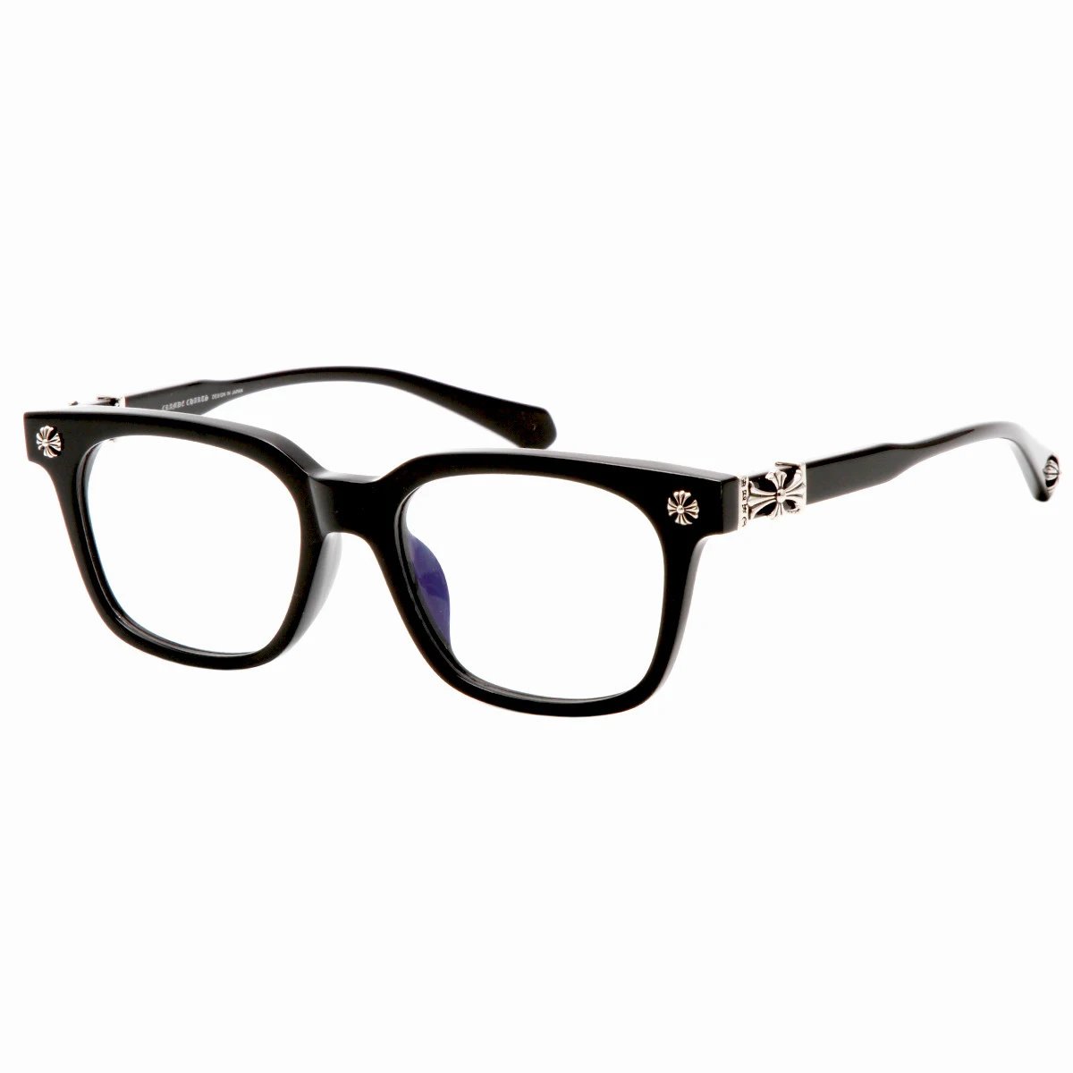 Cro handmade glasses retro silver sheet eyeglass frame men's
