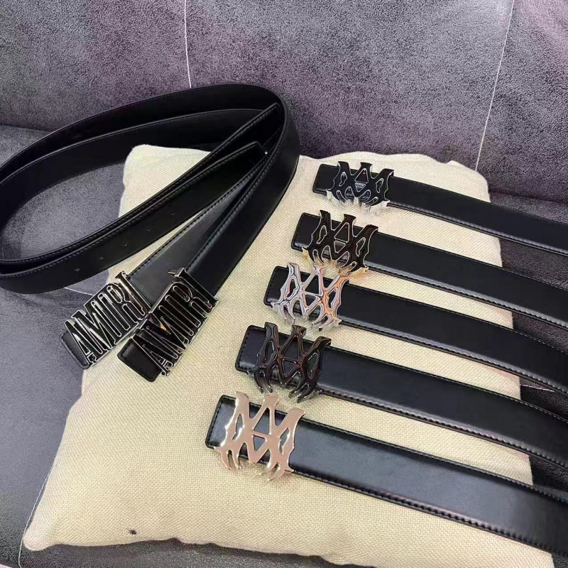 New Style 3.8 Width Smooth Buckle Belt, Fashionable and Versatile Business Belt, Jeans Belt Amiri photo QC de 1688 sur Qualit.ly
