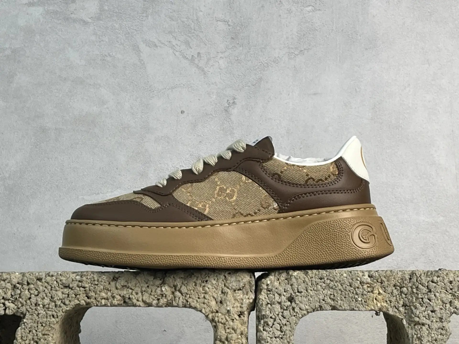 Ancient Pool Screener GG High Top Deep Brown