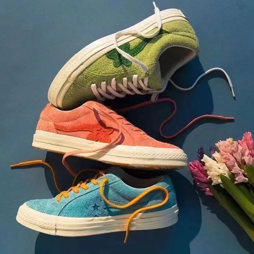 Putian shoes Meiji Converse 1970 small flower One Star tumbled fur star shoes campus men and women low-top canvas shoes