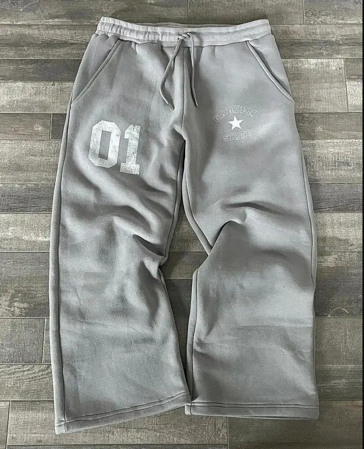 American Street Sweatpants Drawstring Pants Loose Hip Hop Straight-Leg pants Casual Pants Y2K Sweatpants Sweatpants