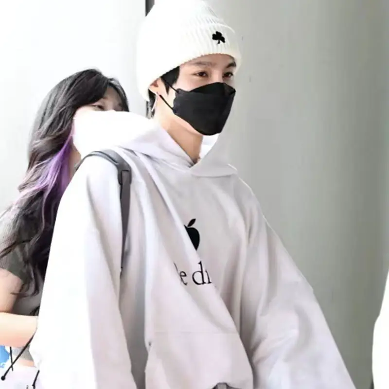 Ateez Zheng Yourong Nct Way V Liu Yangyang Same Style Hoodie Spring & Fall Men and Women Ins Loose pullover Wei Clothes
