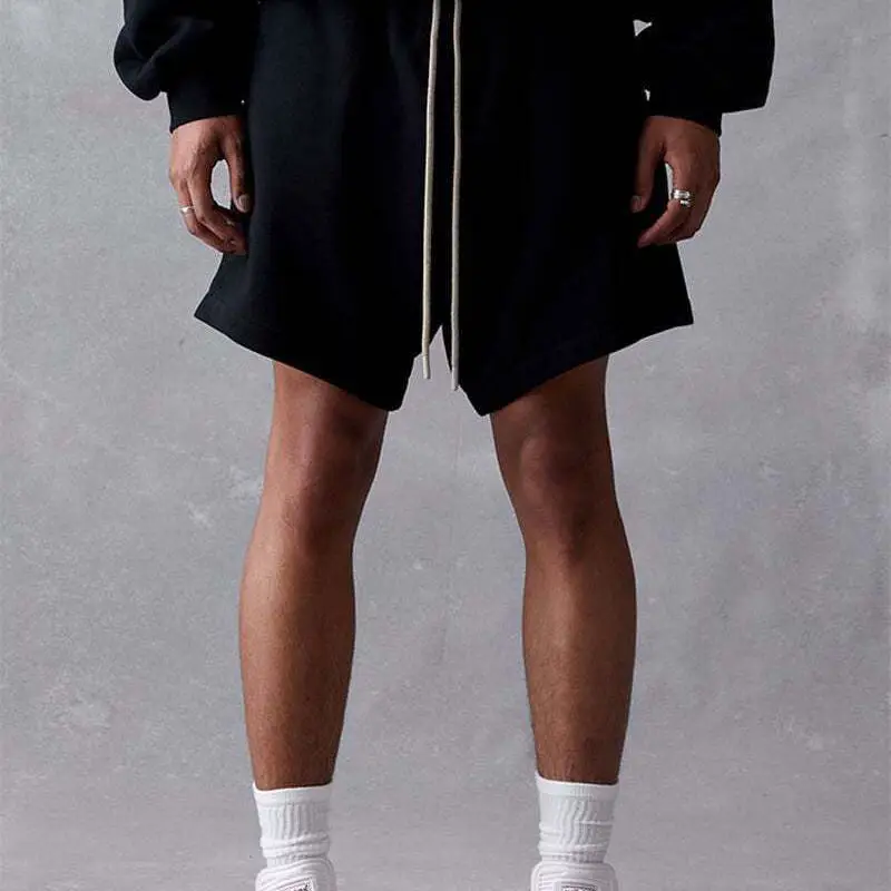 2023SS Black Core Shorts Silicone Printed FOG Repeat Line ESSENTIALS Sweatshirt Tide Shorts Cross Border