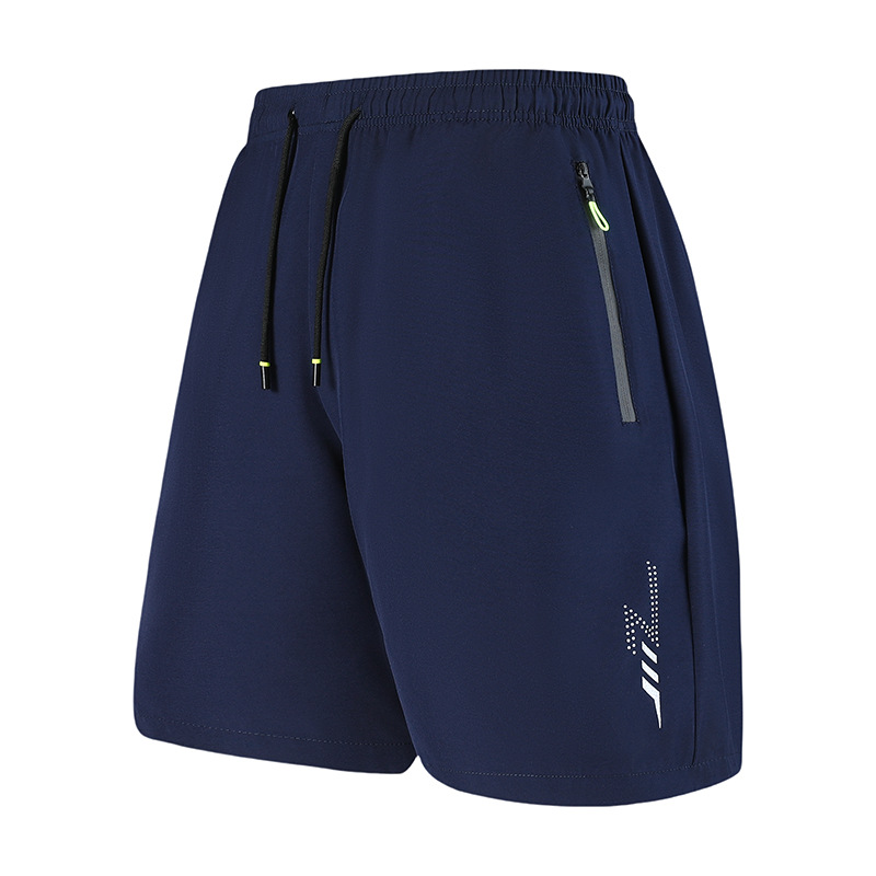 Cross-Border European Size Summer New Lightning Sports Casual Shorts Men's Thin Five-Point Pants Ice Silk Quick-Dry Sports Pants