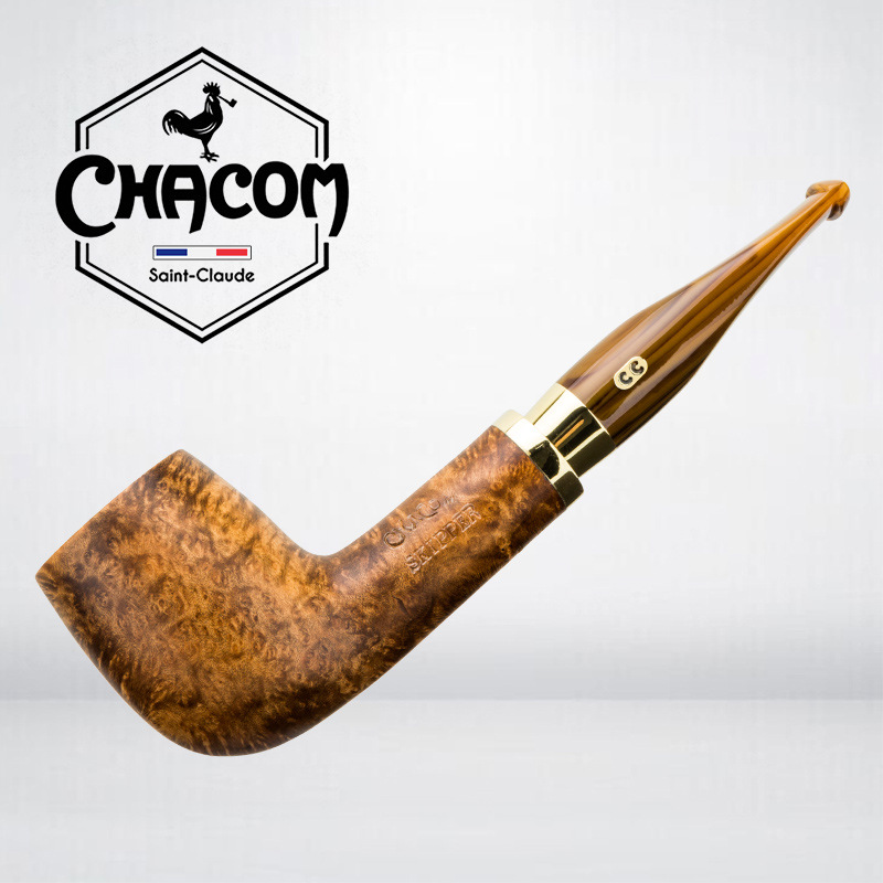 French Chacom Pipe Skipper Series Briar Smooth Straight Pipe/Curved Pipe French Cc Pipe