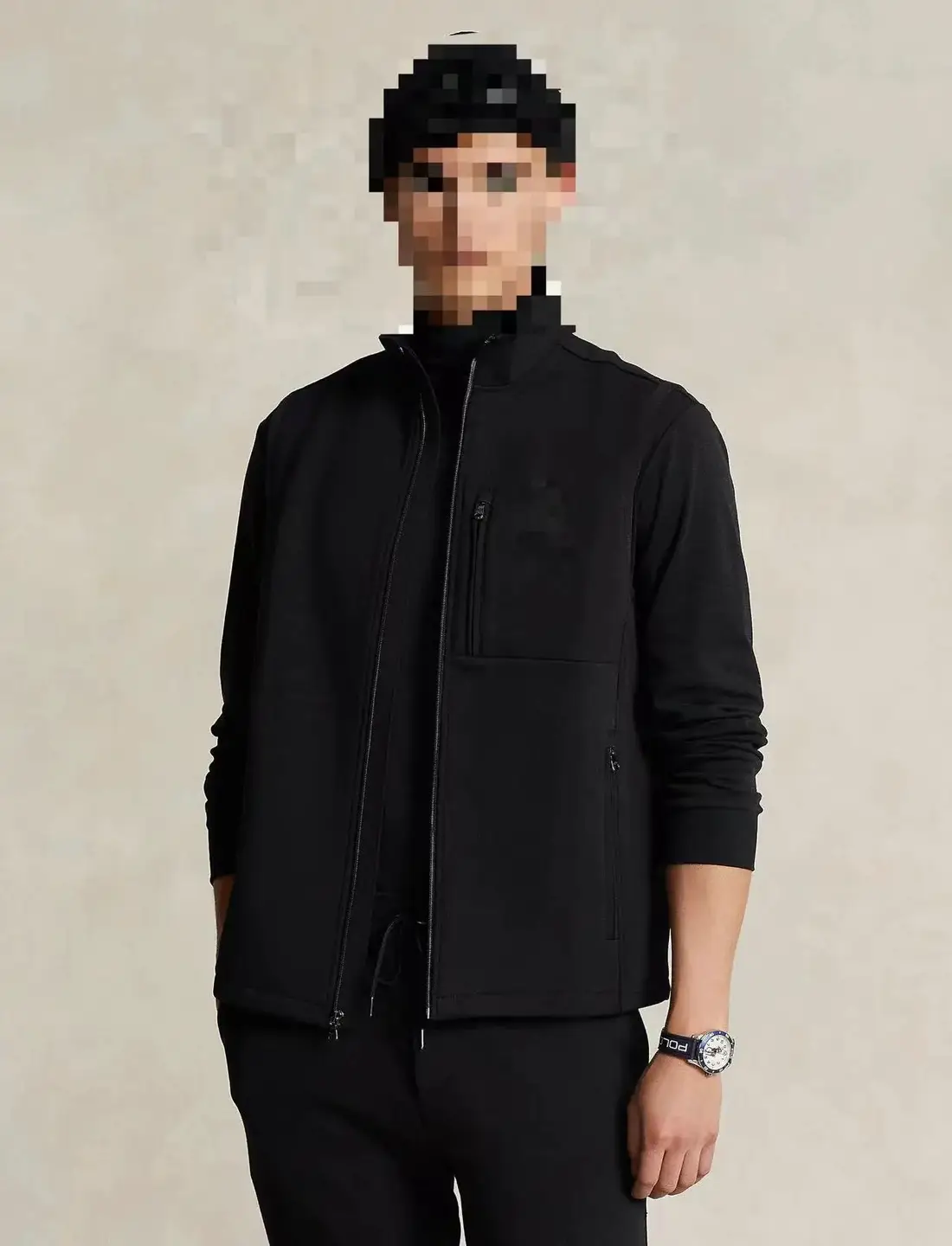 Polo Ralph Lauren Double-Knit Vest Black