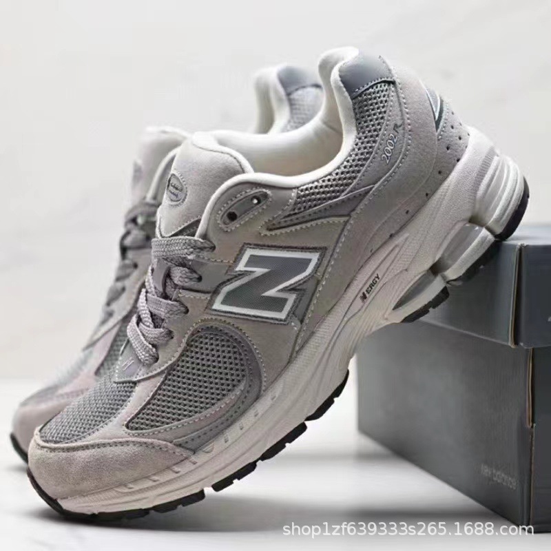 In-Stock Factory Nb2002R Series Original Gray Men's and Women's High Version Retro Running Sports Couple Dad Shoes