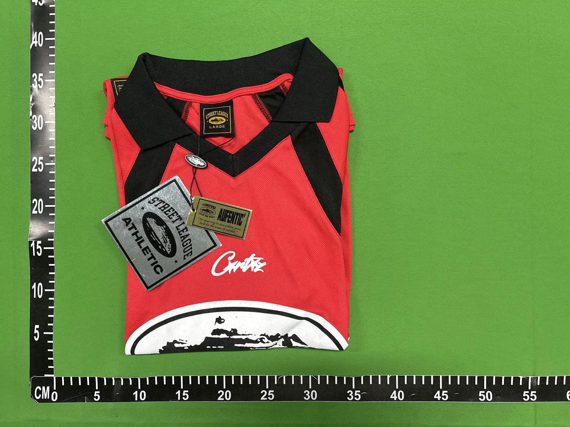 Cortez Athletic Football Jersey Red Black