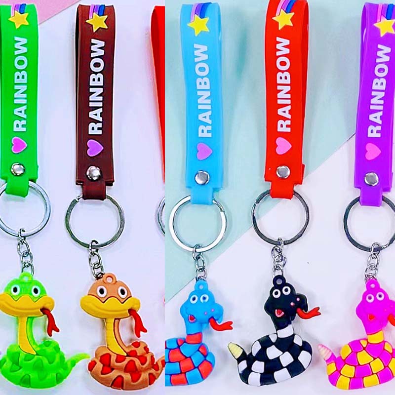 Trendy Silicone Toy Keychain Cute Accessories Pendant Couple Car Bag Decoration Trendy Toys Wholesale