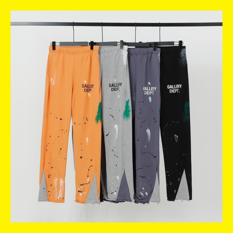 American Retro High Street GALLERY DEPT Pants Splash Ink Graffiti Sweatpants Men's and Women's Straight-Leg Sports Casual Pants QC-foto från 1688 på Qualit.ly