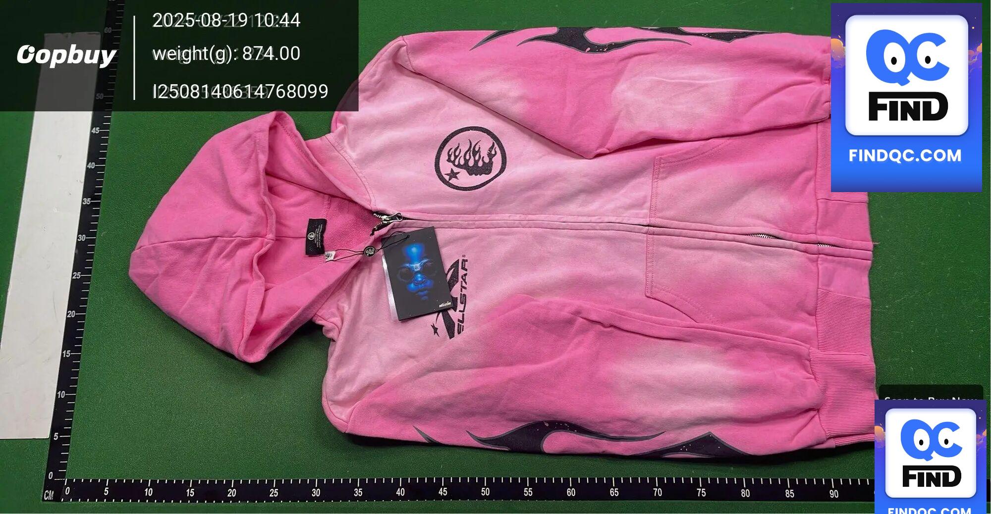 high quality European and American fashion brand Hellstar hip-hop printed high quality cotton top men's and women's hip-hop hooded sweater — QC-foto 2