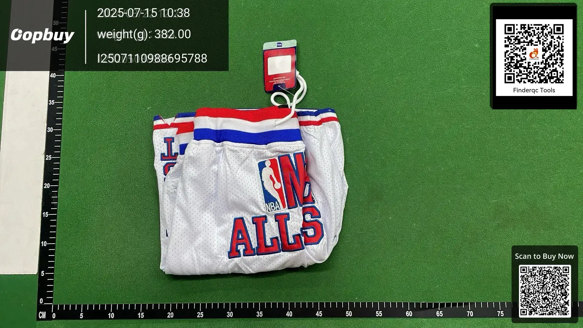 All-star retro full embroidered zipper pocket pants basketball dense embroidered shorts just don foreign trade Wholesale