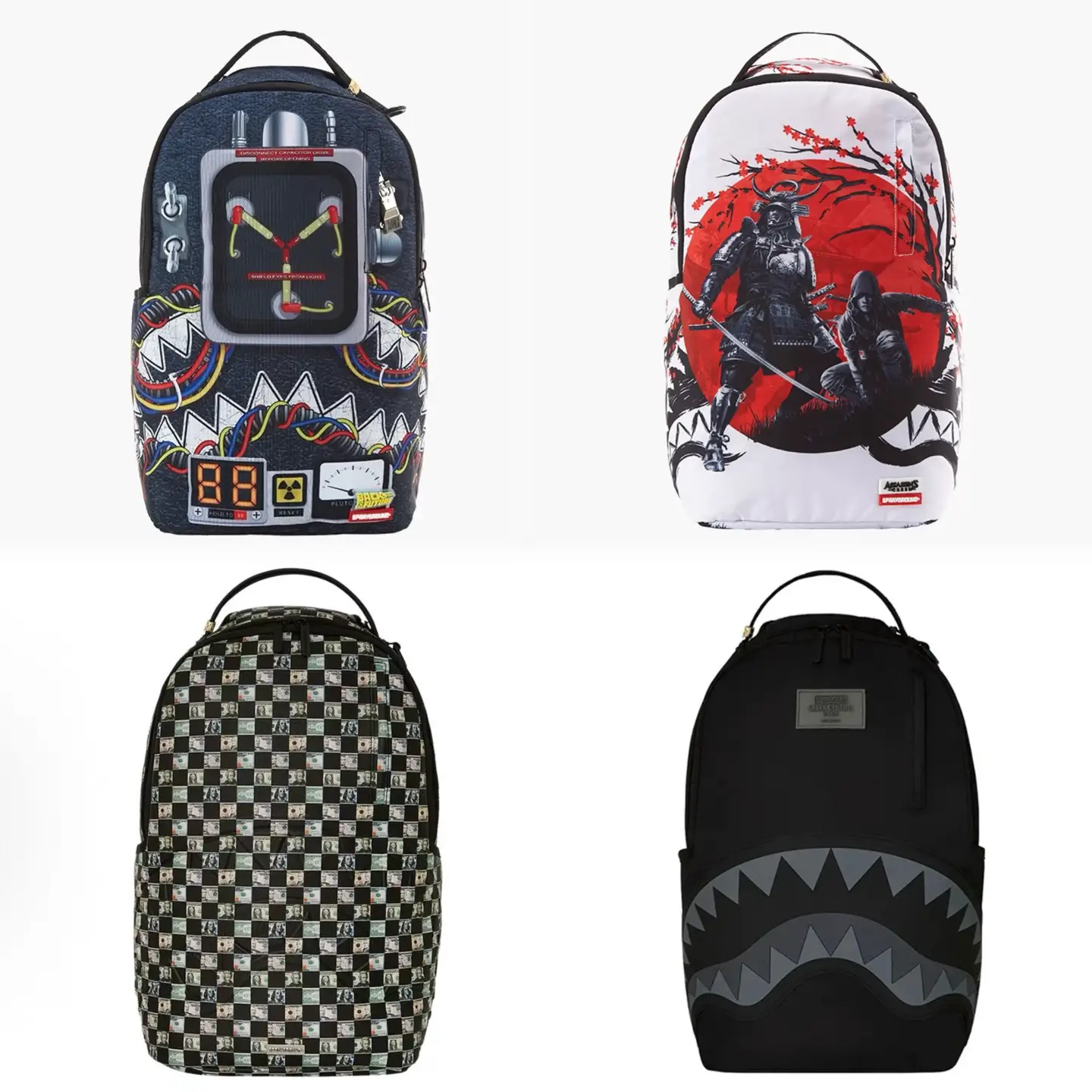 SprayGround Shark Mouth 25 Fall and winter New Large logo Print Large Capacity Trendy Backpack Backpack