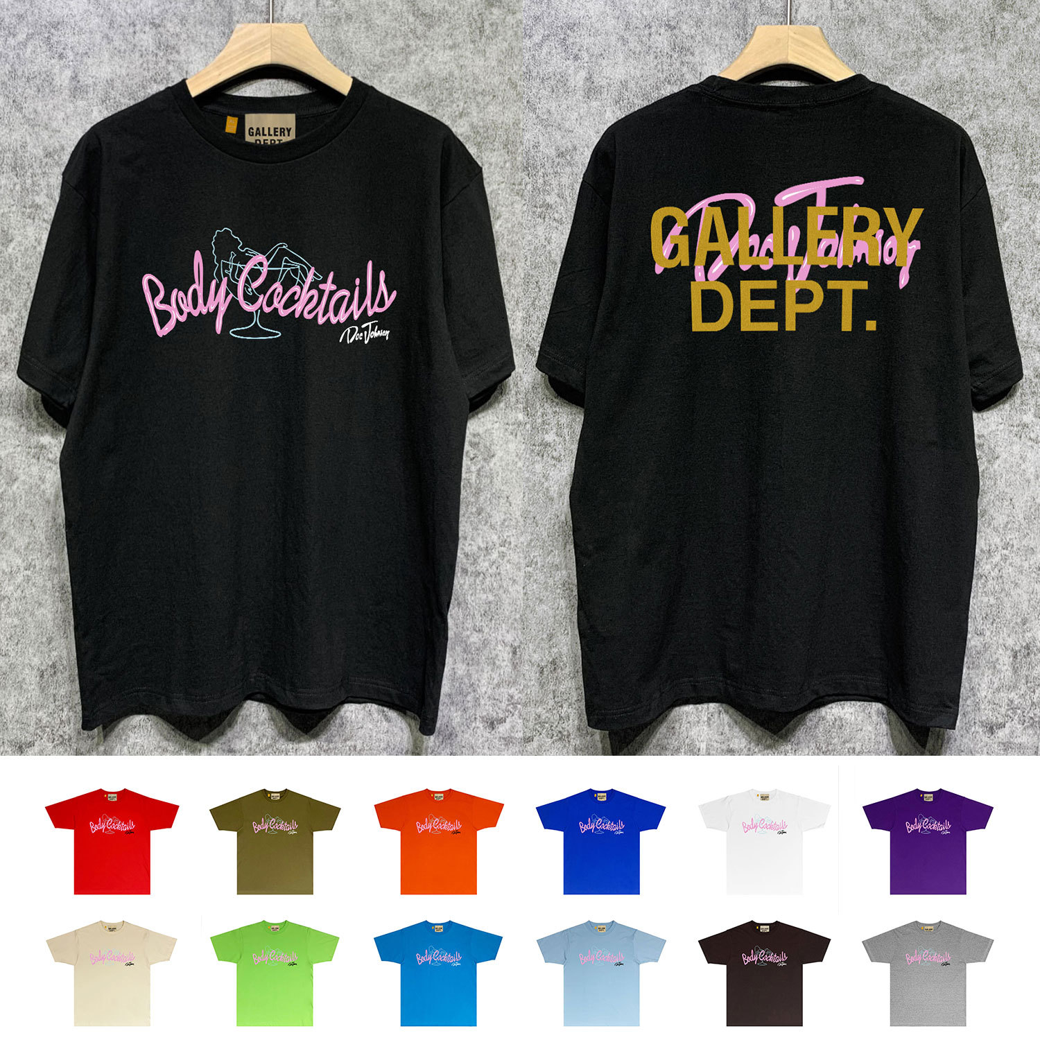 Long-term stock GALLERY DEPT T SHIRTS TEES summer European and American fashion brand cross-border short-sleeved T-shirt