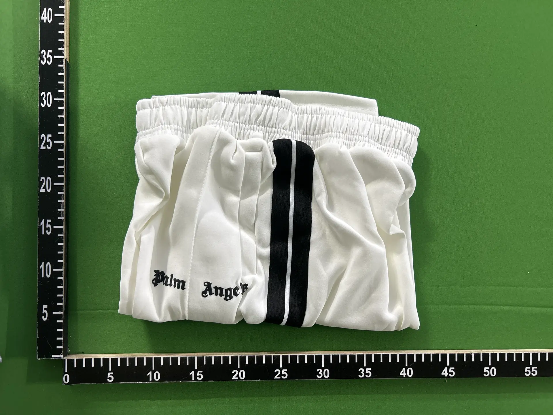 Palm Angels White Track Shorts