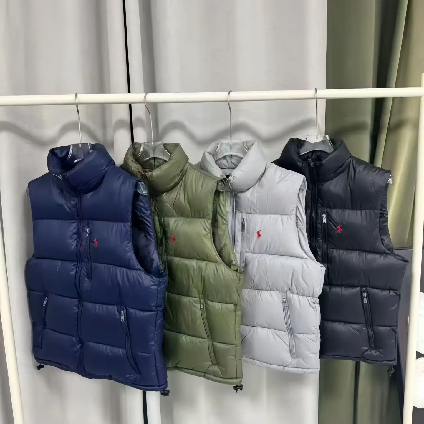 Cross-Border Vest Ralph Lauren/Ralph Lauren Men's Classic Anti-Water down Vest for Men and Women