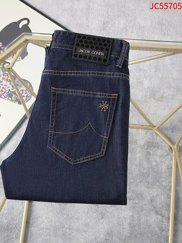 Jacob Cohen Jeans 2025 Spring/Summer Thin New Business Straight-Leg Embroidered Comfortable Men's Casual Trendy Pants