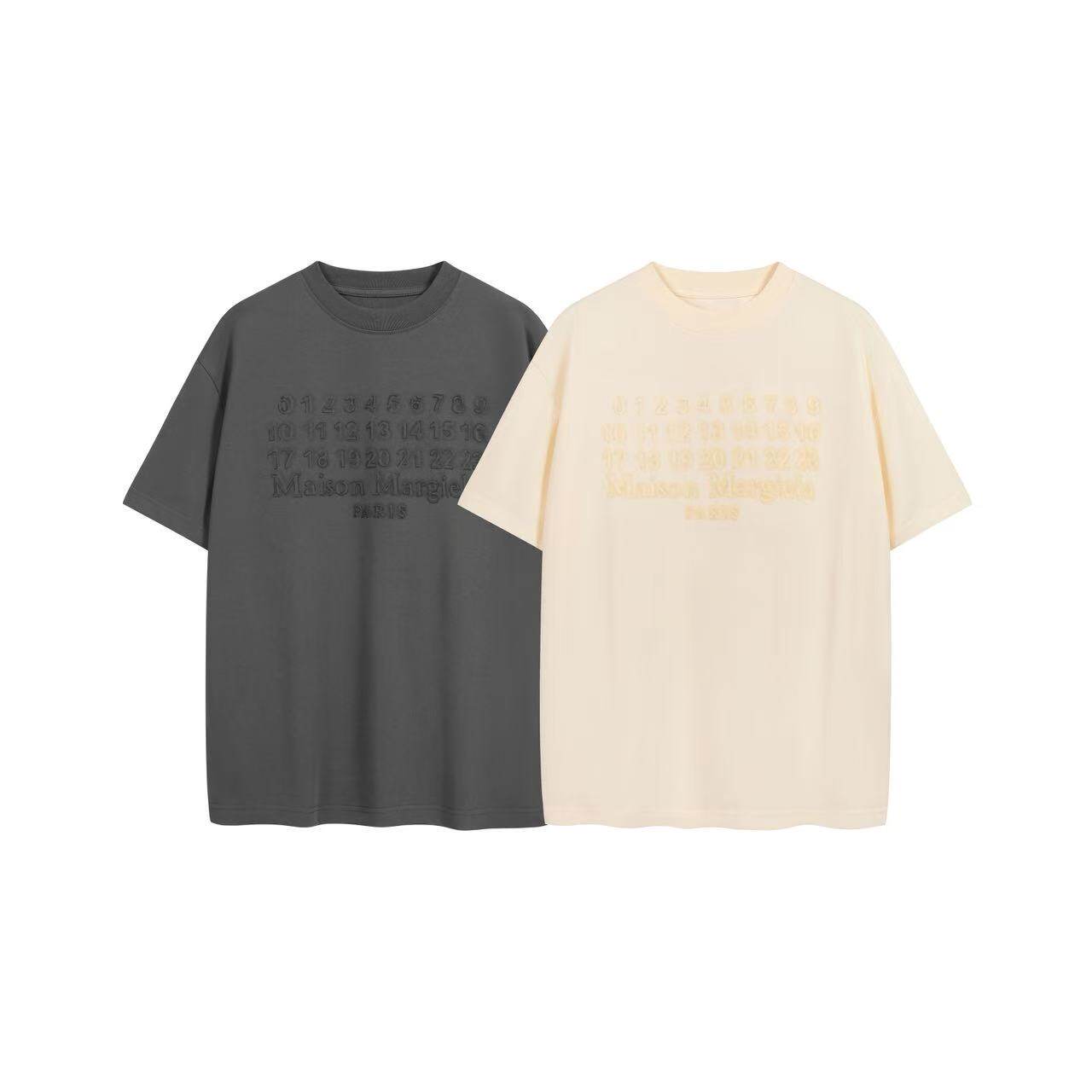 Mm Embroidered Number Logo Short-Sleeved T-Shirt Foto QC de TAOBAO na Qualit.ly