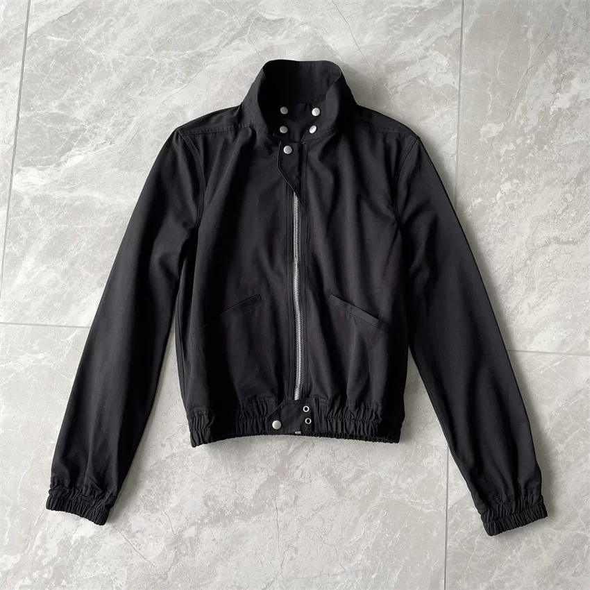 Dark Pioneer RO personalized workwear short jacket slim fit long sleeved stand up collar fashionable cotton coat unisex trendy