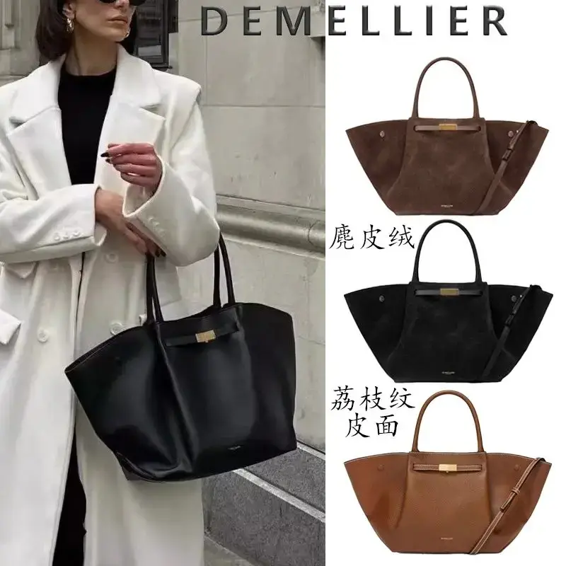 Demellier翅膀包欧美时尚饺子包手提大容量托特包百搭通勤纽约包