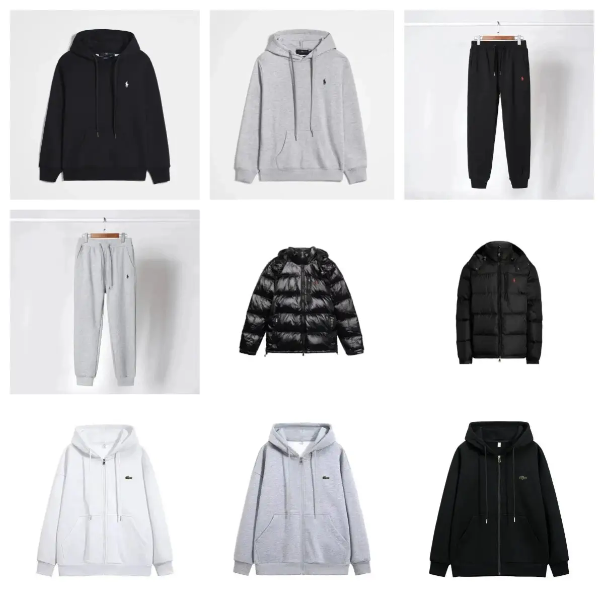 工厂秋冬休闲时尚连帽卫衣卫裤羽绒服LF