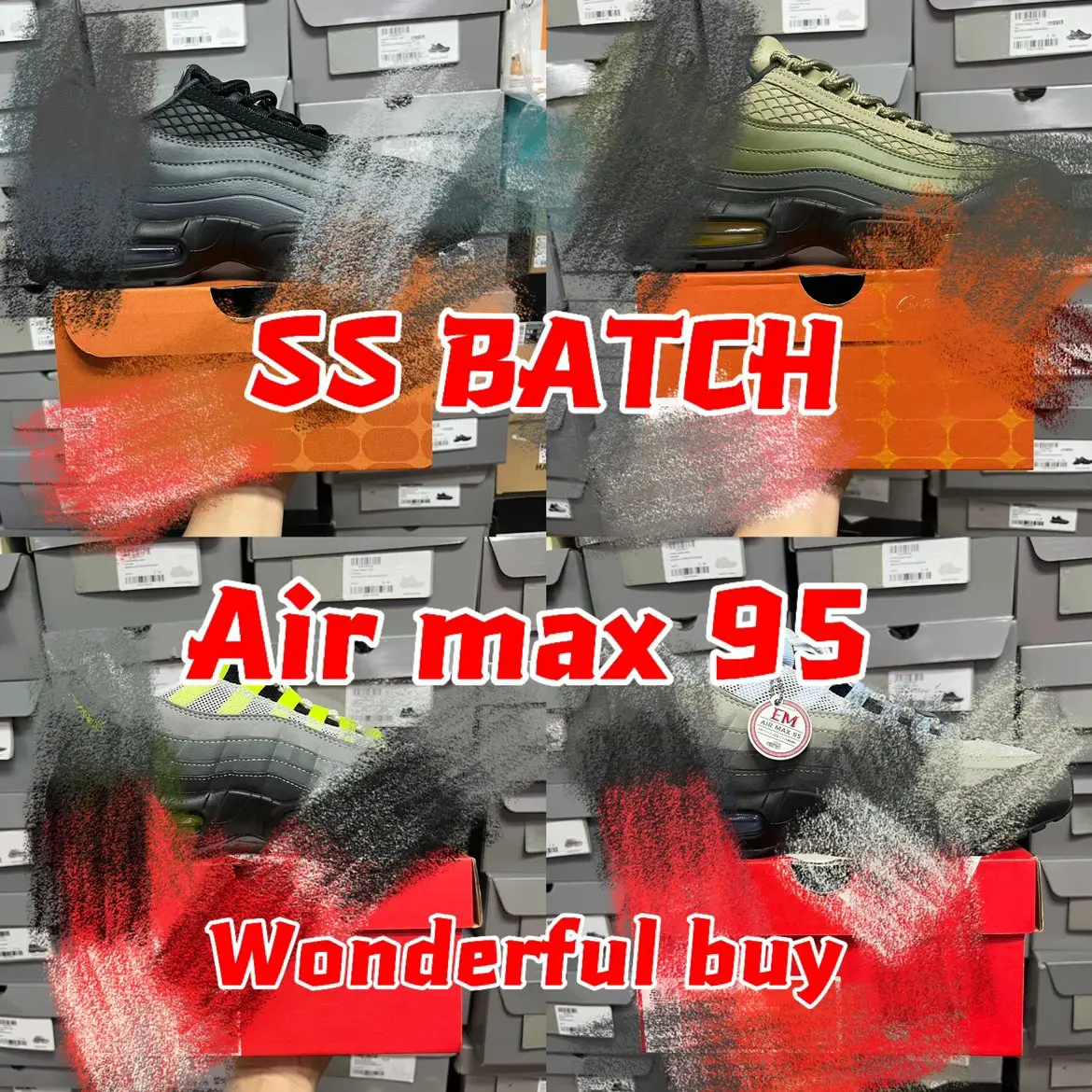 SS version Air Max 95 CD. G trendy and versatile air cushion cushioning running shoe collection!!!