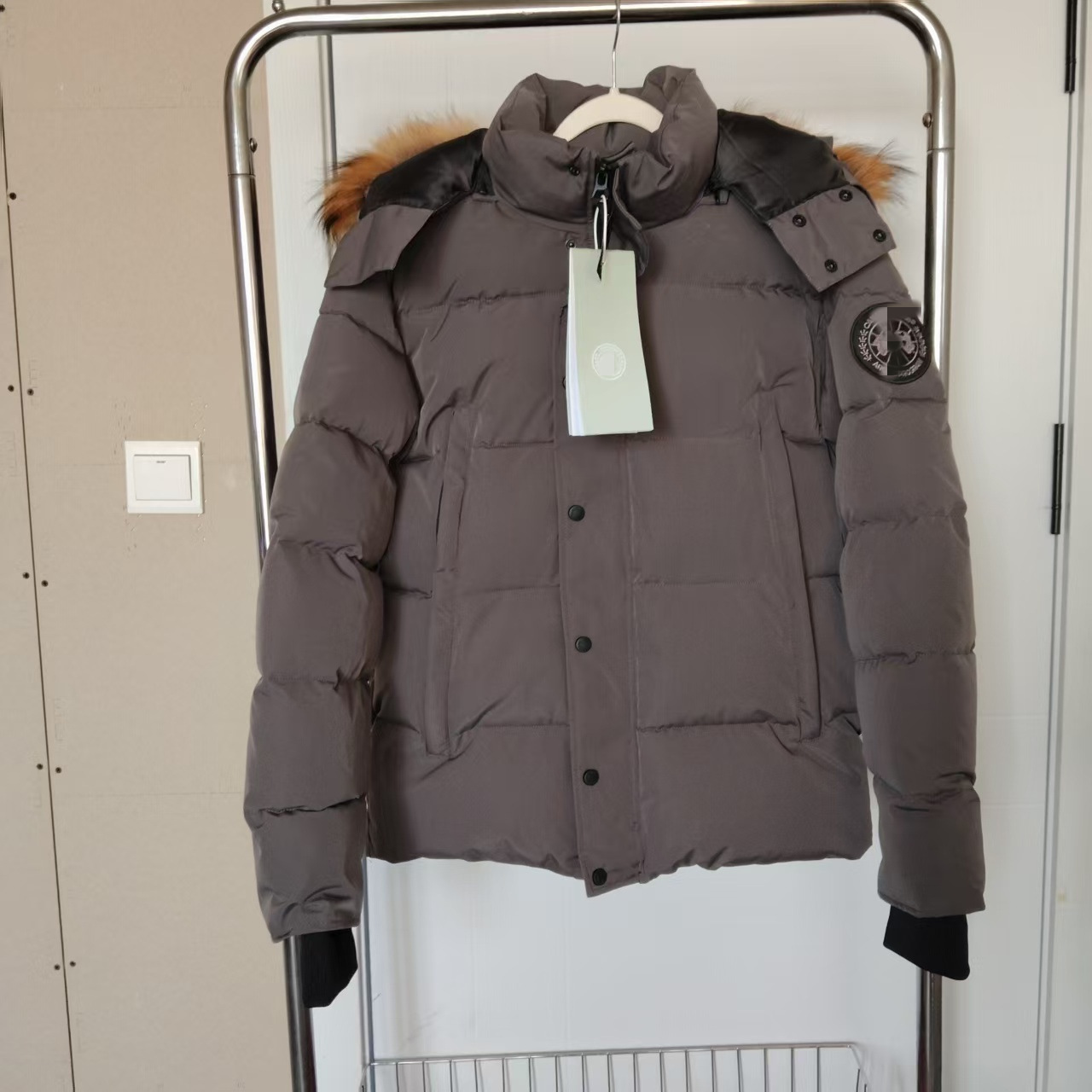 Canada In-Stock New High-End Foreign Trade Large Pocket Unisex Thickened Hooded Warm Windproof down Jacket Coat
