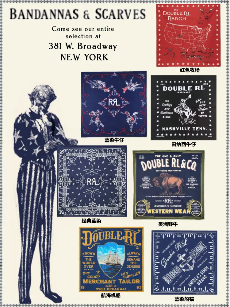 Unparalleled Beauty Rrl American Retro Pure Cotton Printed Stunning Bandana Printed Bandana