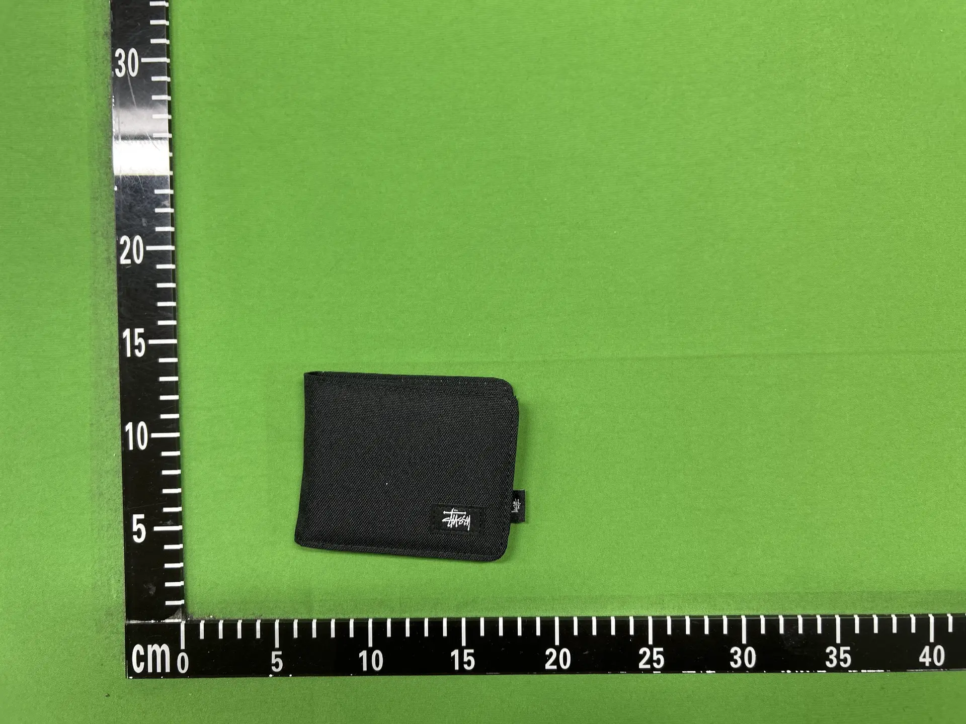 Stussy Stock Logo Bifold Wallet Black