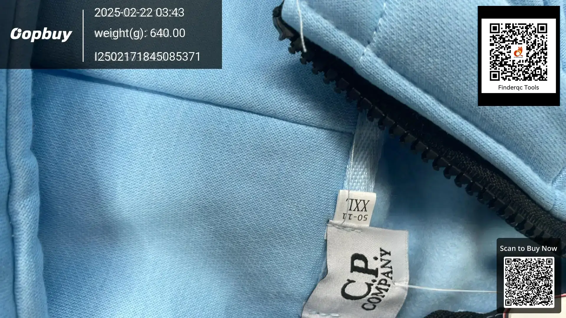 C.P. Company Light Blue Hoodie