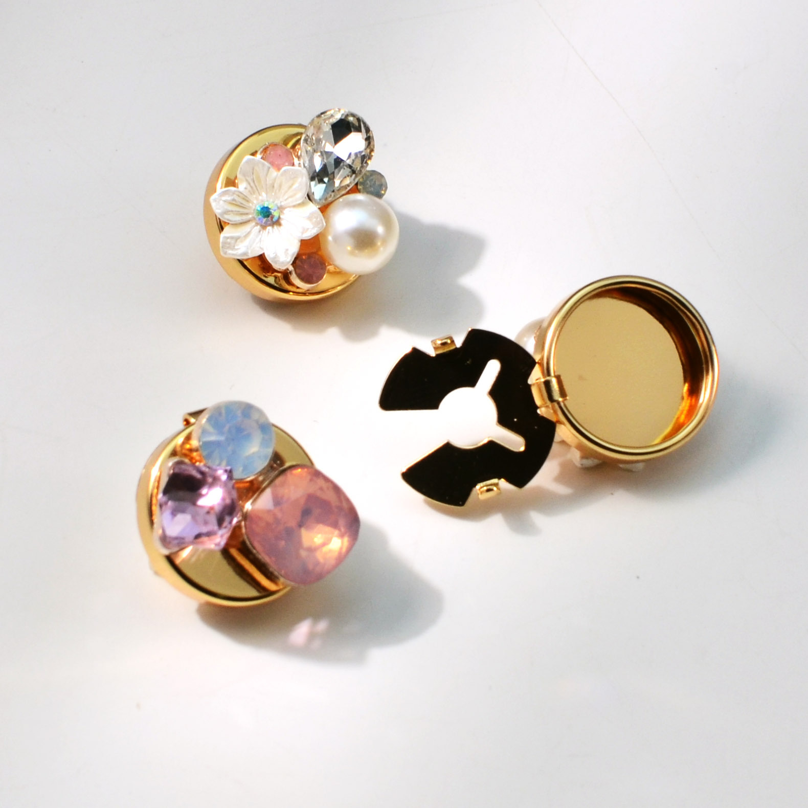 Button Cover Shirt Button Fashion Button Cover Rhinestone Cufflinks Turtle Button Set Button Clip Accessory Accessories