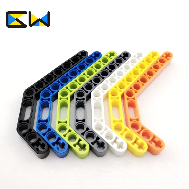 Source factory compatible with Lego technology parts 32009 building blocks MOC machinery parts 3x 7 double-end bent beam hole arm