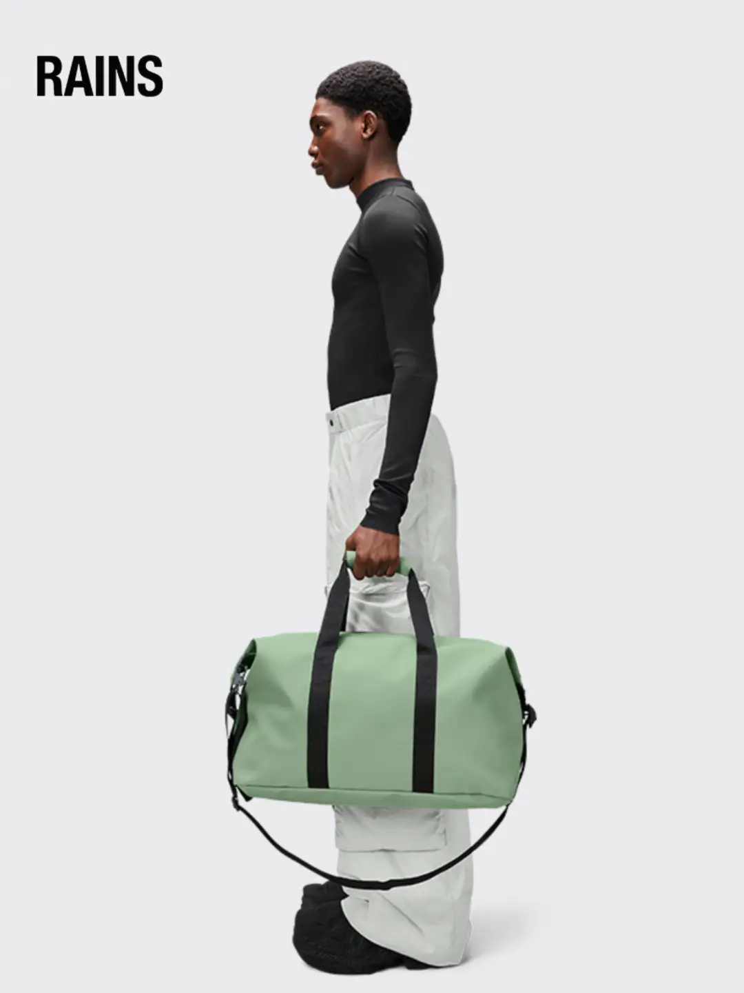 Rains Trendy Fitness Satchel Travel Bag Men's and Women's Shoulder Bag Luggage Bag Weekend Bag14200