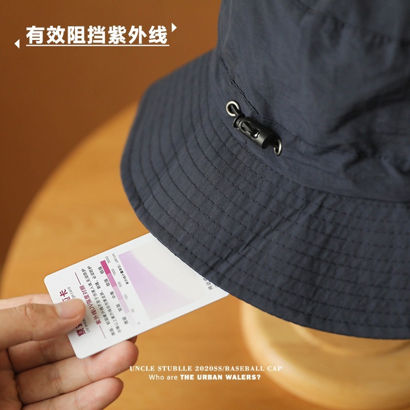 Fishing Hat Foldable Bag Fisherman Hat Mountaineering Outdoor All-match Casual Sunshade Sunscreen Storage Portable Quick-drying