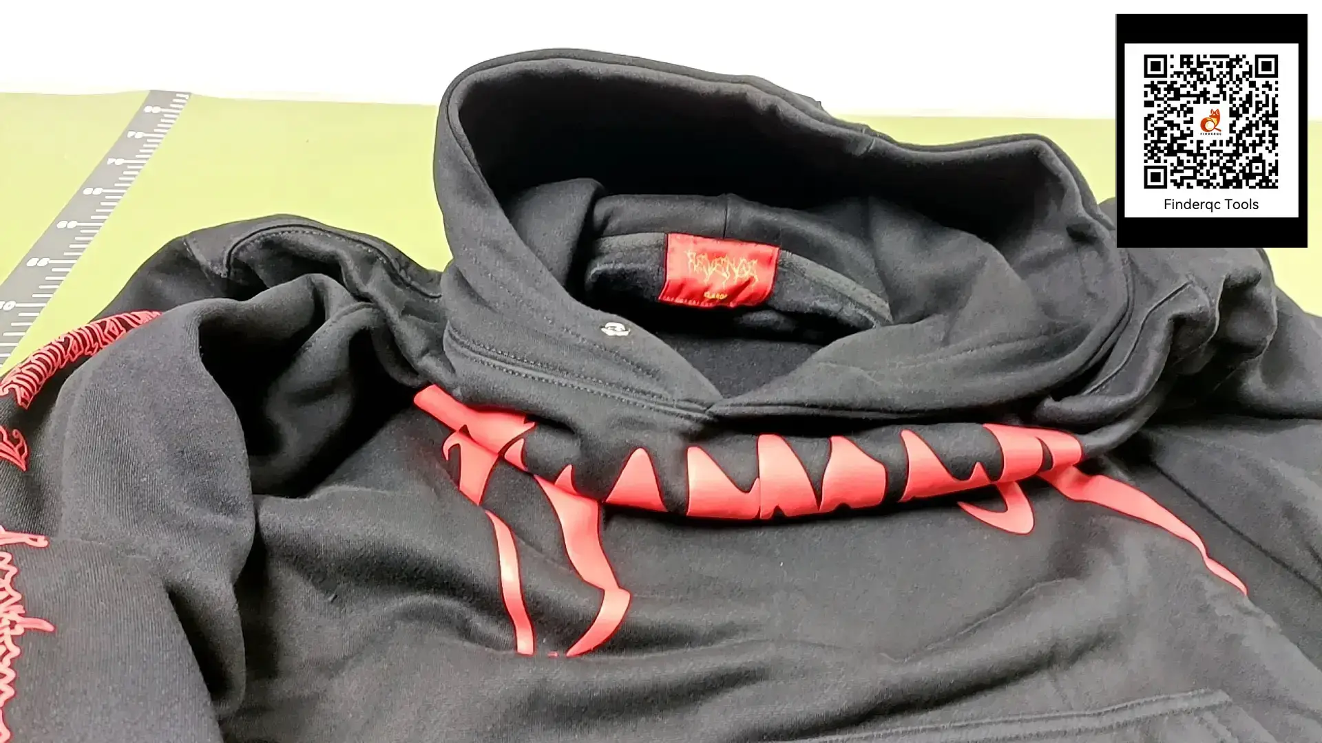 Revenge Black Hoodie Red Logo