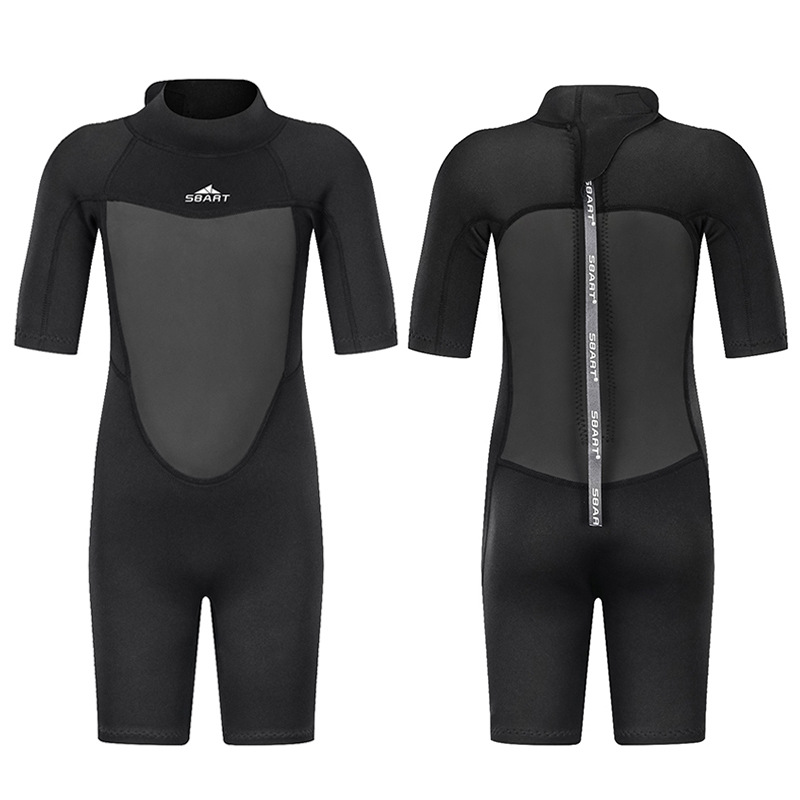 Sharbat 2MM snorkeling suit quick-drying one-piece warm small medium and large sun protection children diving suit swimsuit for men and women