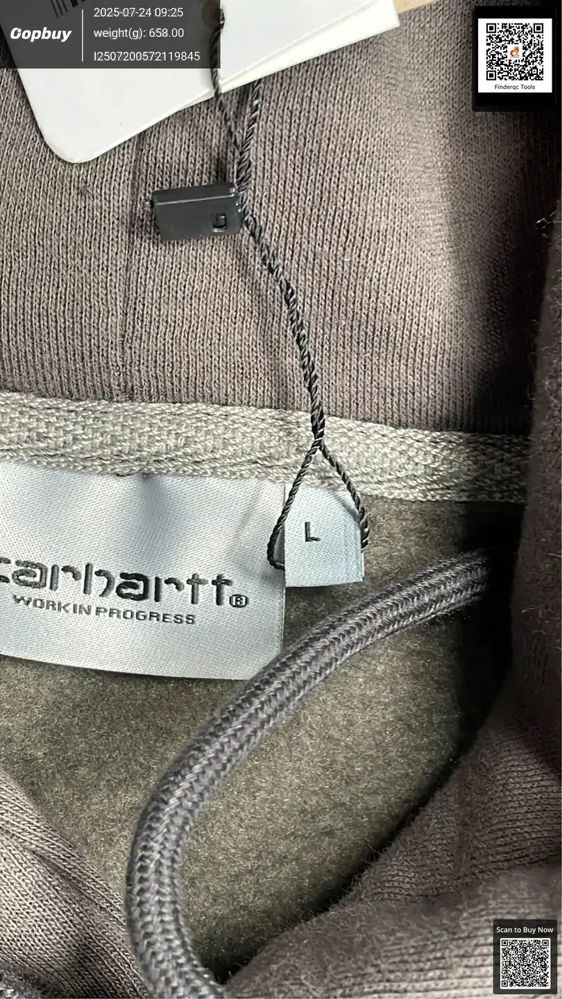 Cross-Border Export Carhartt Classic Letter Embroider Men's and Women's Loose Velvet Hoodies Sweatshirts