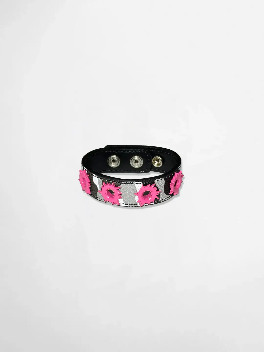 Roman Kather 25Ss Pow Bracelet Genuine Leather Pink Gear Bracelet