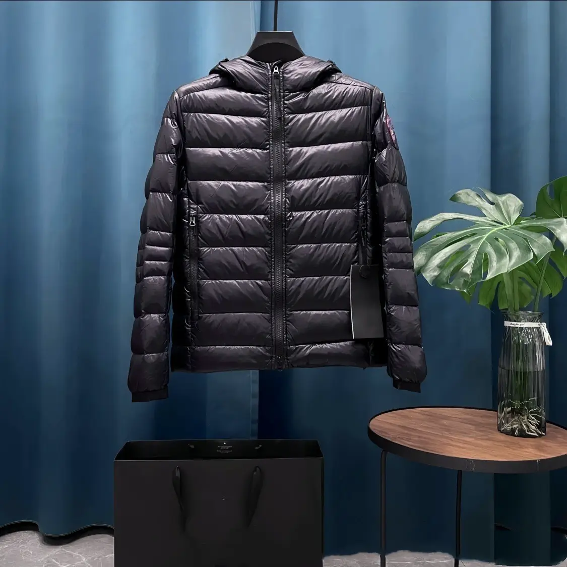 New 24FWM home simple couple with the same warm anti cold jacket duck down hooded down coat jacket