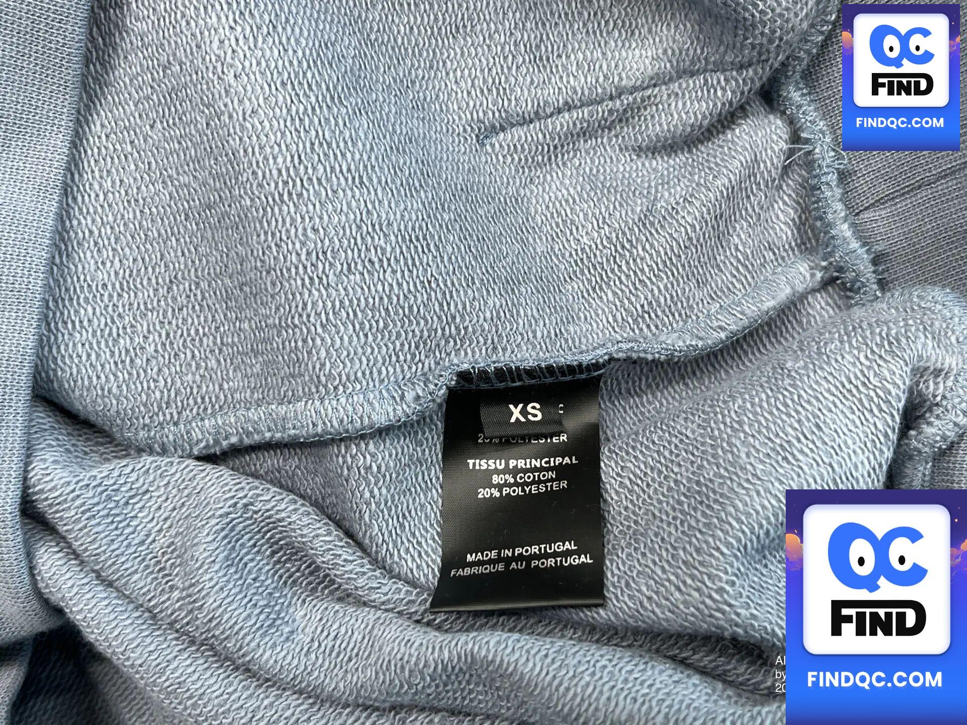 In Stock Ietements Brightening Haze Blue High-Weight Unicorn Thick Unisex Loose Sweatshirt Hoodie QC