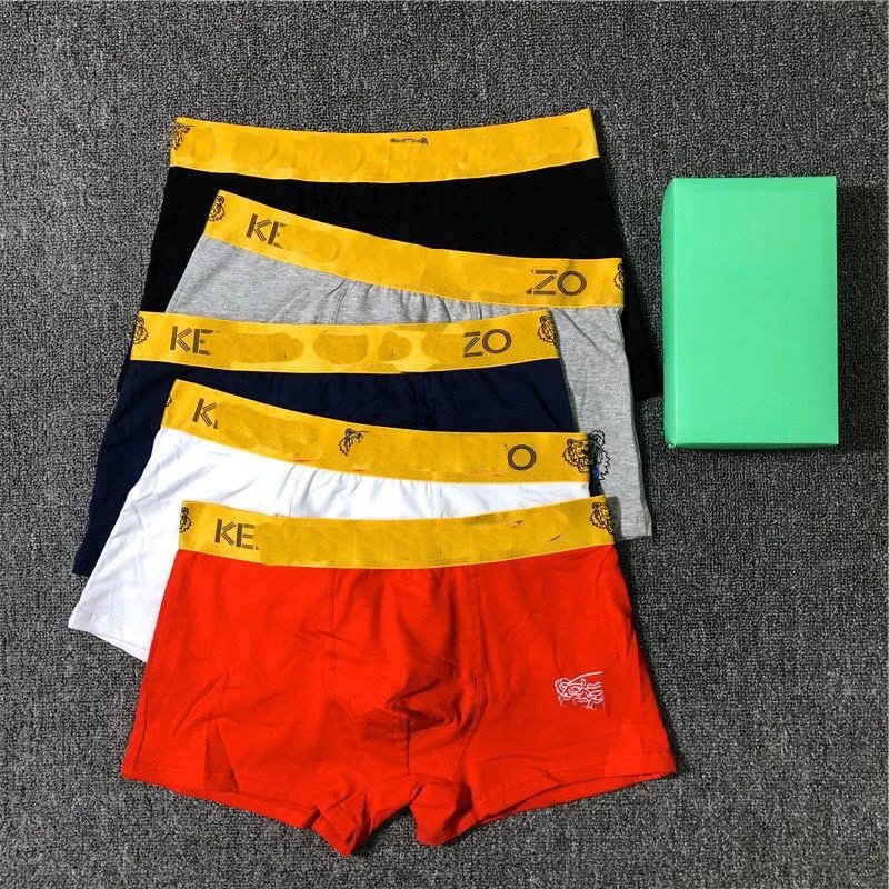 Customized models support after-sales fashion brand tiger head underwear men's boxers pure cotton KEN men's boxers tiger men's pants big brand wholesale