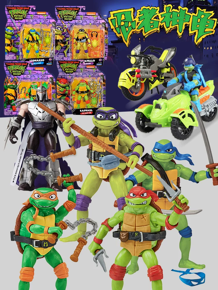 Color Star 23 Version Teenage Mutant Ninja Turtles Movie Version Raphael Michelangelo Figure Doll Toy Set QC-foto van TAOBAO op Qualit.ly